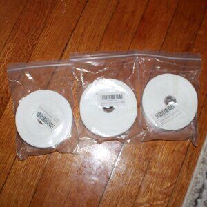 Trio of Unknown Brand Spools of Satin RIbbon